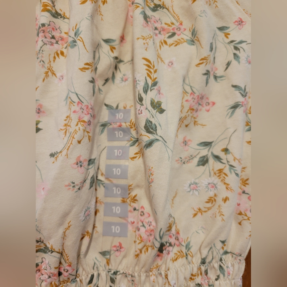 NWT OshKosh Girls Floral Top. Size 10 - Picture 5 of 12